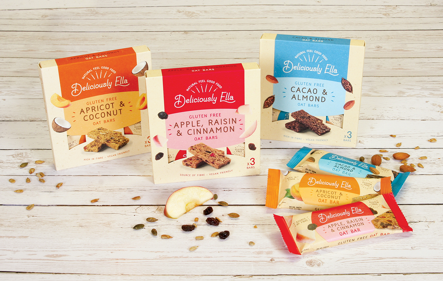 Deliciously Ella launches new range of Oat Bars with packaging created